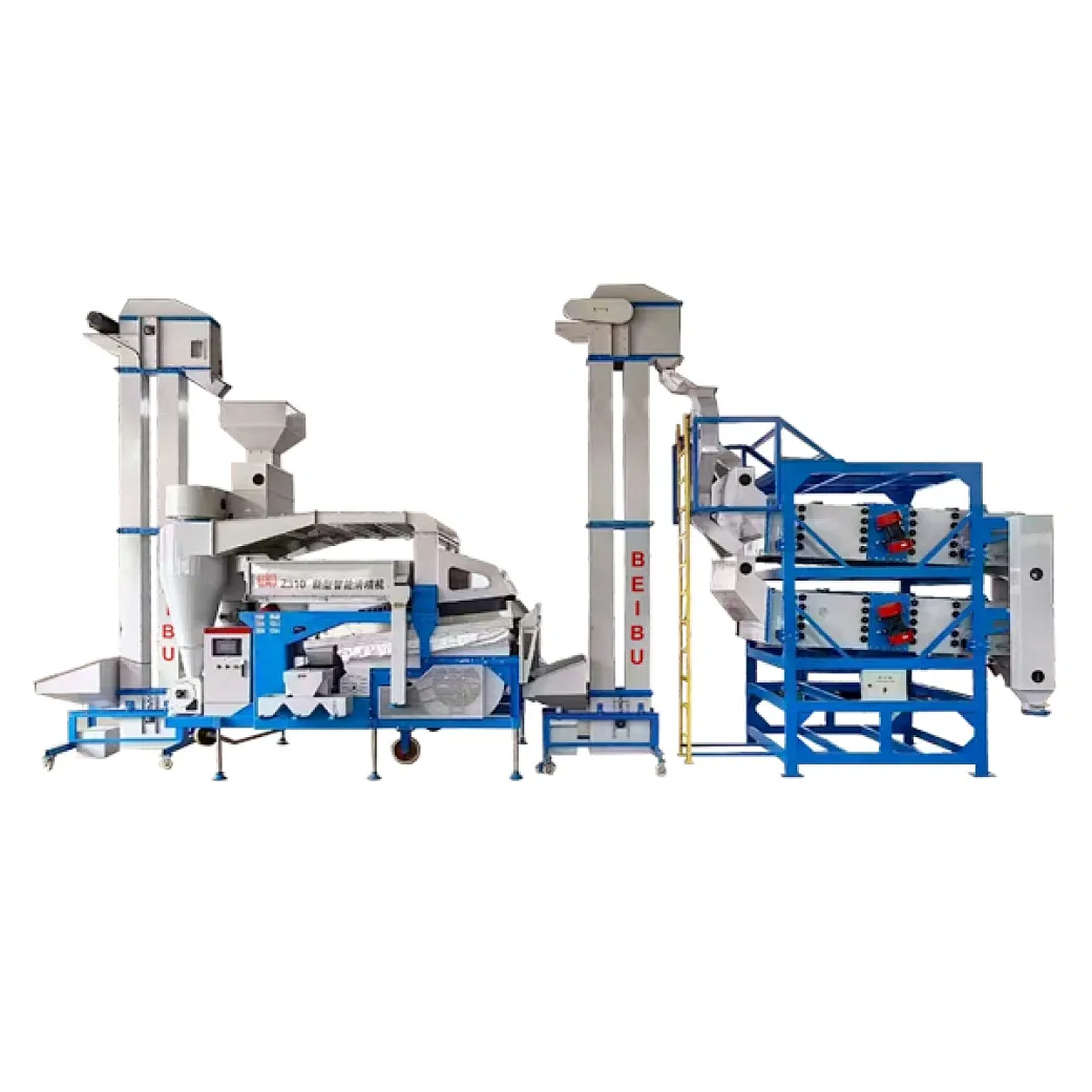 PLC Auto Cleaner With Gravity Table & Vibration Grader
