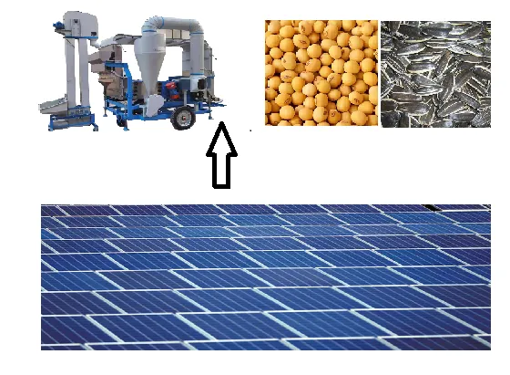 beans cleaner with solar energy