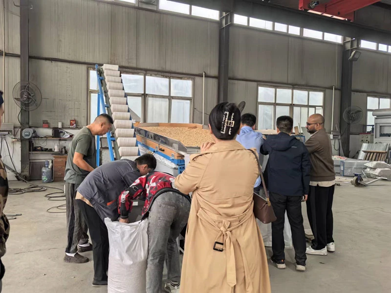 Welcome Client for Cassia Seed Cleaning Machine Testing Running-Hebei Beibu Machinery Technology Co.,LTD