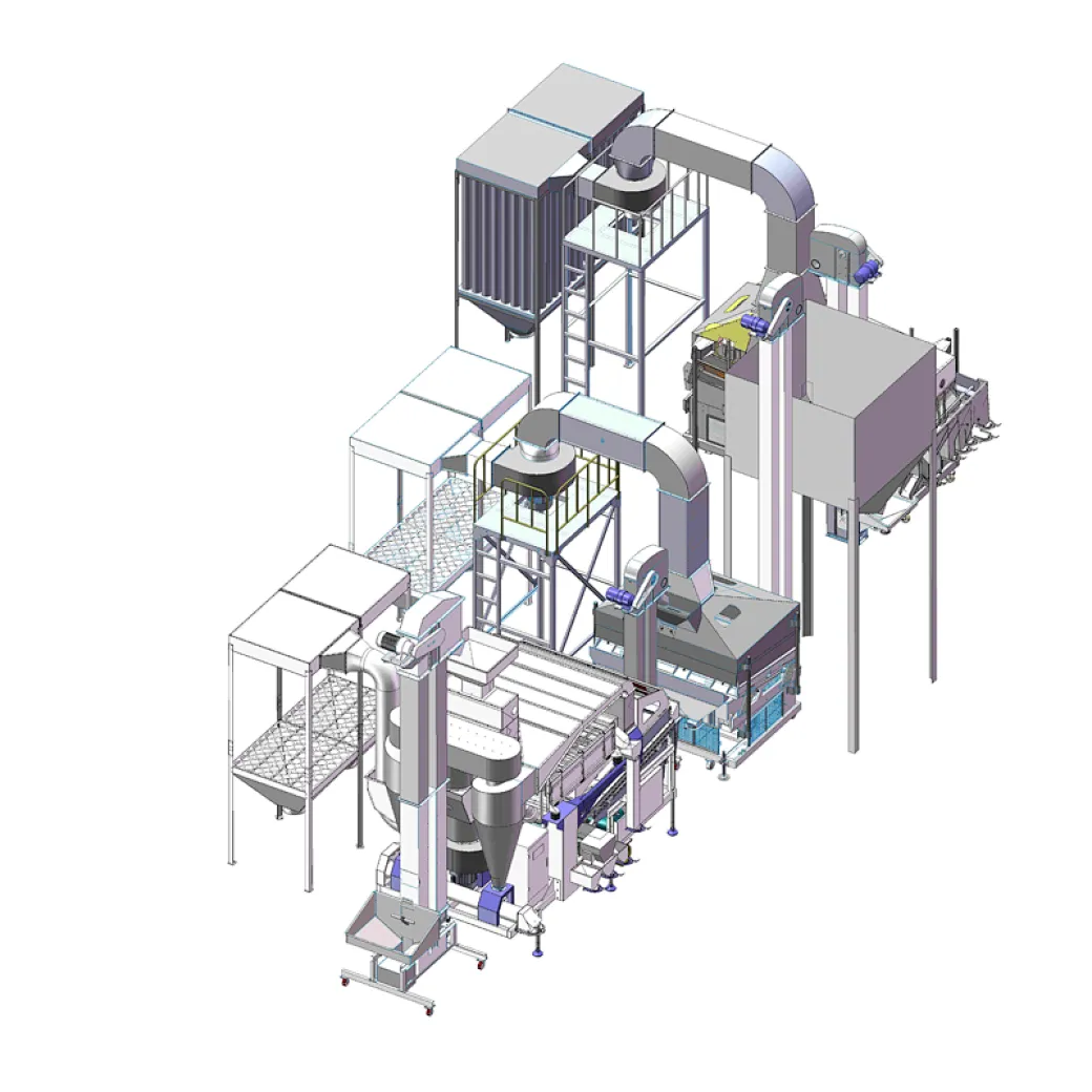 Grains Cleaning Processing Line